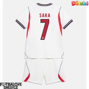 Anglie Bukayo Saka #7 Dětské Domácí dres komplet MS 2026 Krátký Rukáv (+ trenýrky)